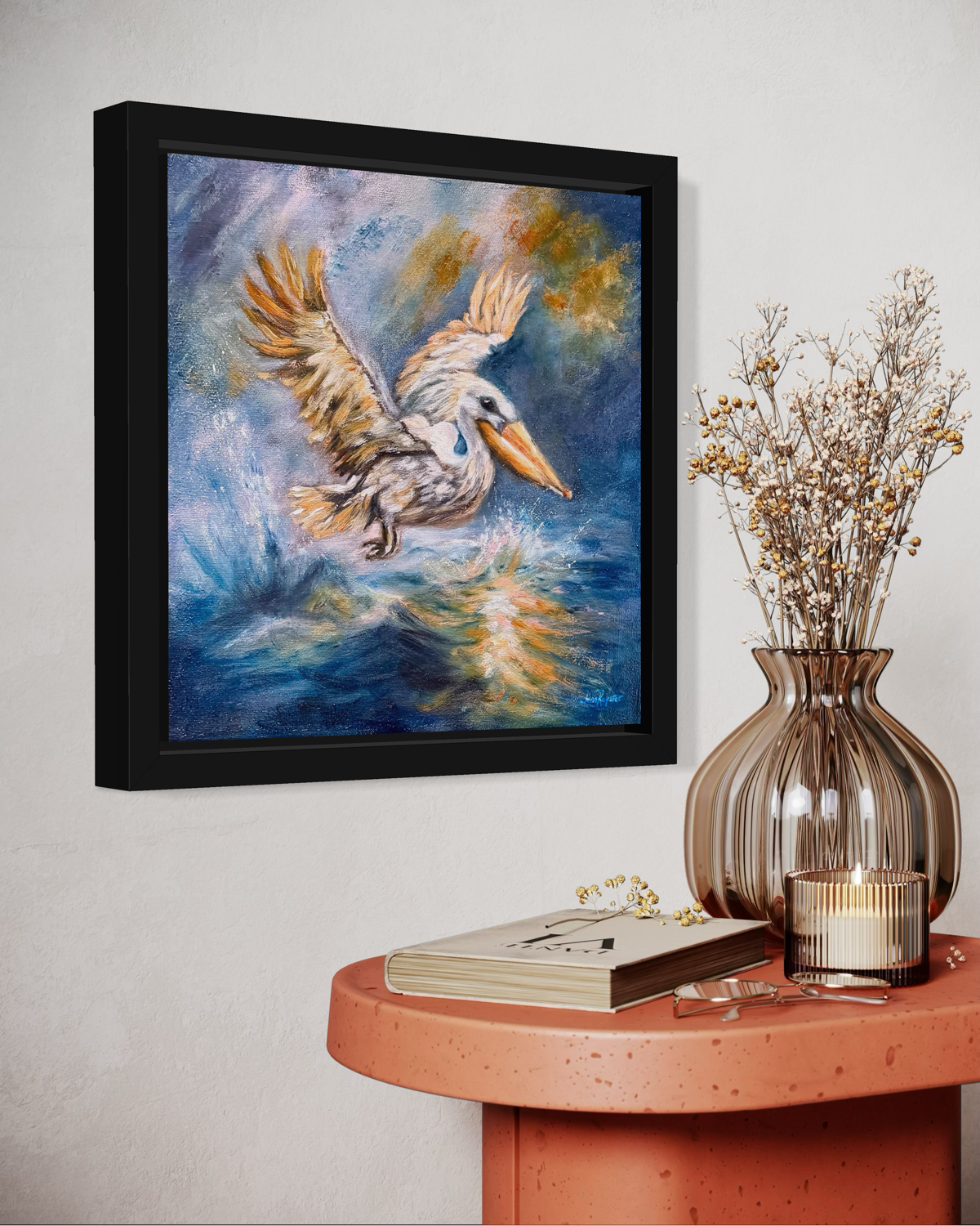 A Pelican’s Trust Within the Roaring Blue