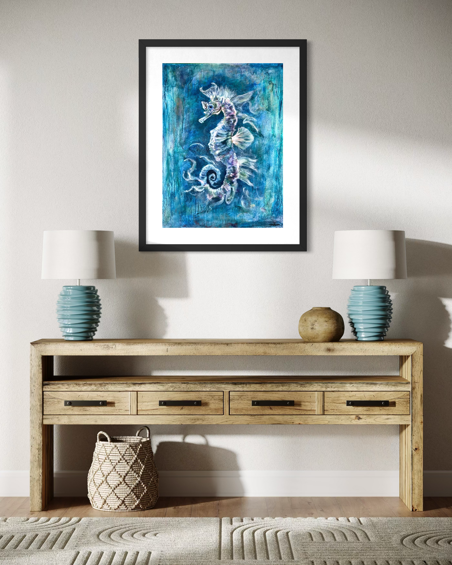 Ethereal Drift of the Seahorse