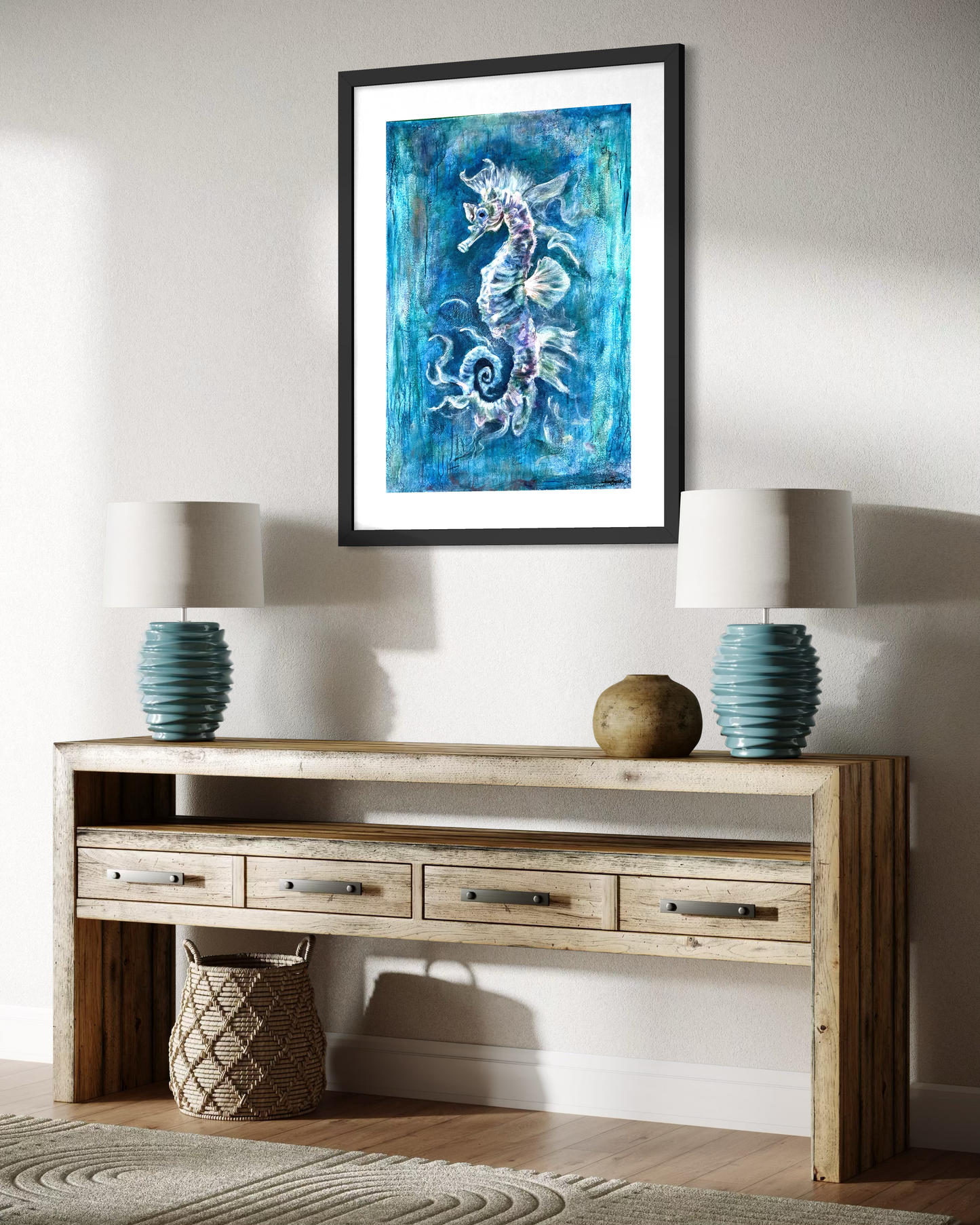 Ethereal Drift of the Seahorse