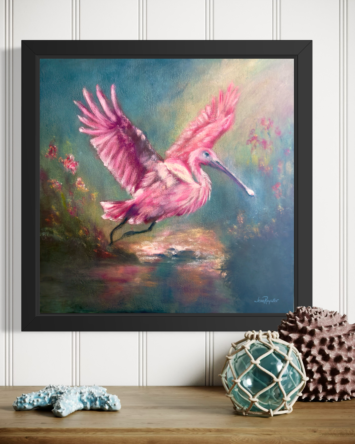 Roseate Spoonbill: Wings of Tender Radiance