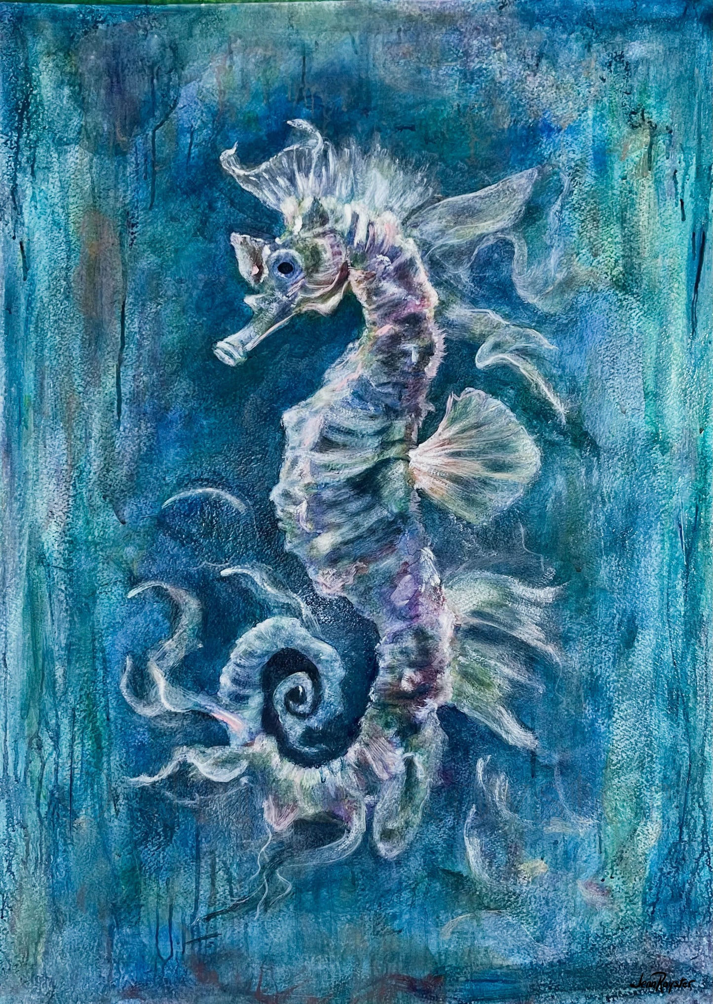 Ethereal Drift of the Seahorse